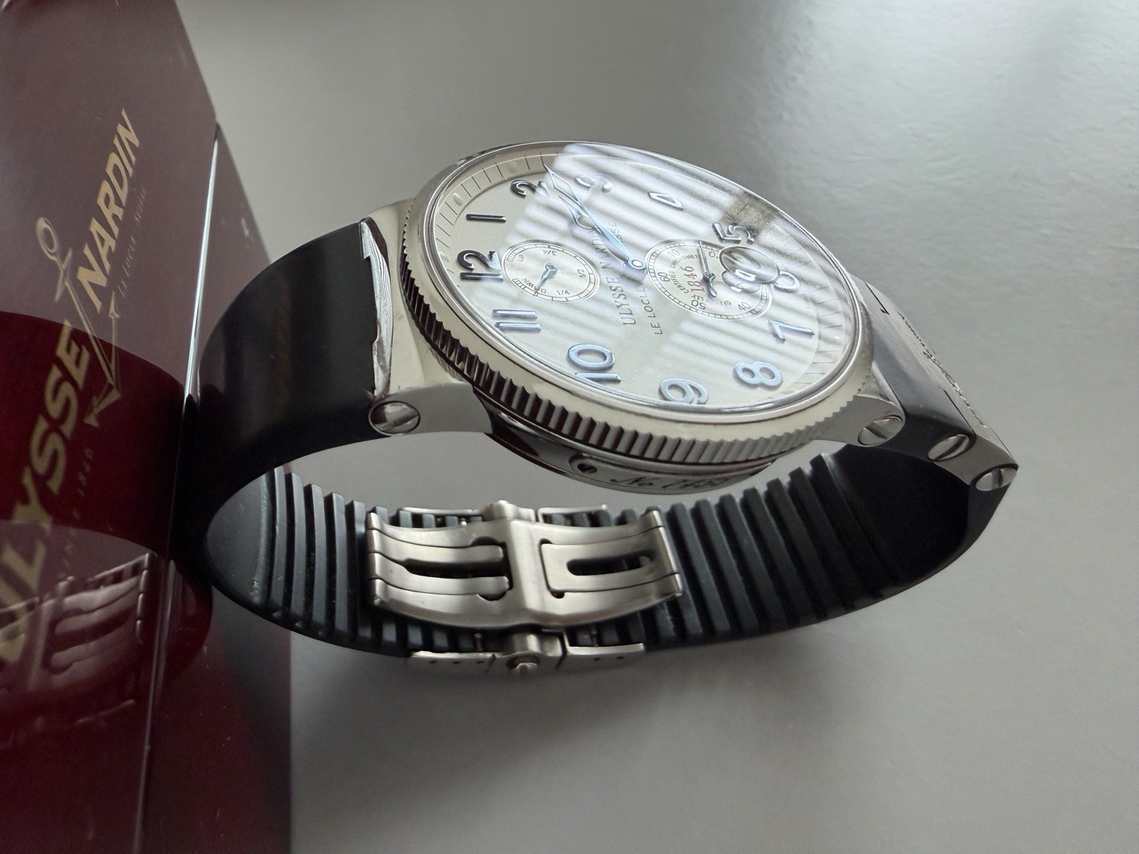 Ulysse Nardin Maxi Marine Chronometer Men’s 41mm Automatic w/ Box & Rubber Strap