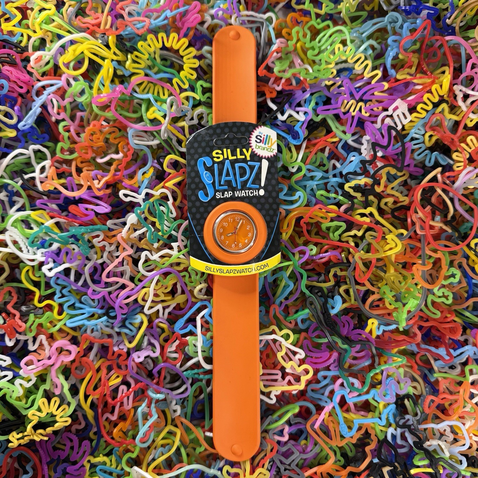 Sillybandz Slap Watch Silly Slapz Y2K Orange Adult Size *Needs New Battery* NEW