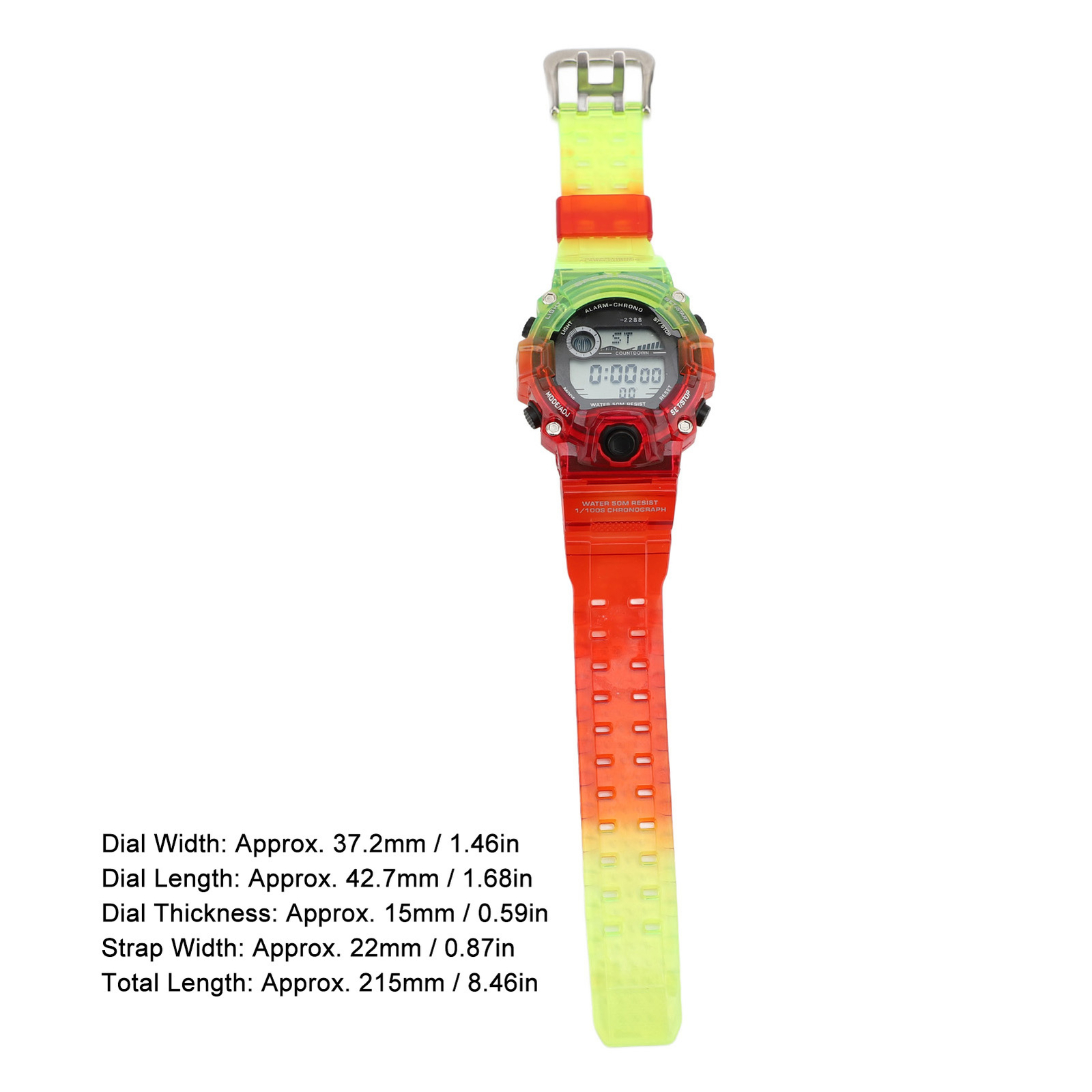 Round Dual Time Chronograph Countdown Sport Watch For Youth WYD NIC