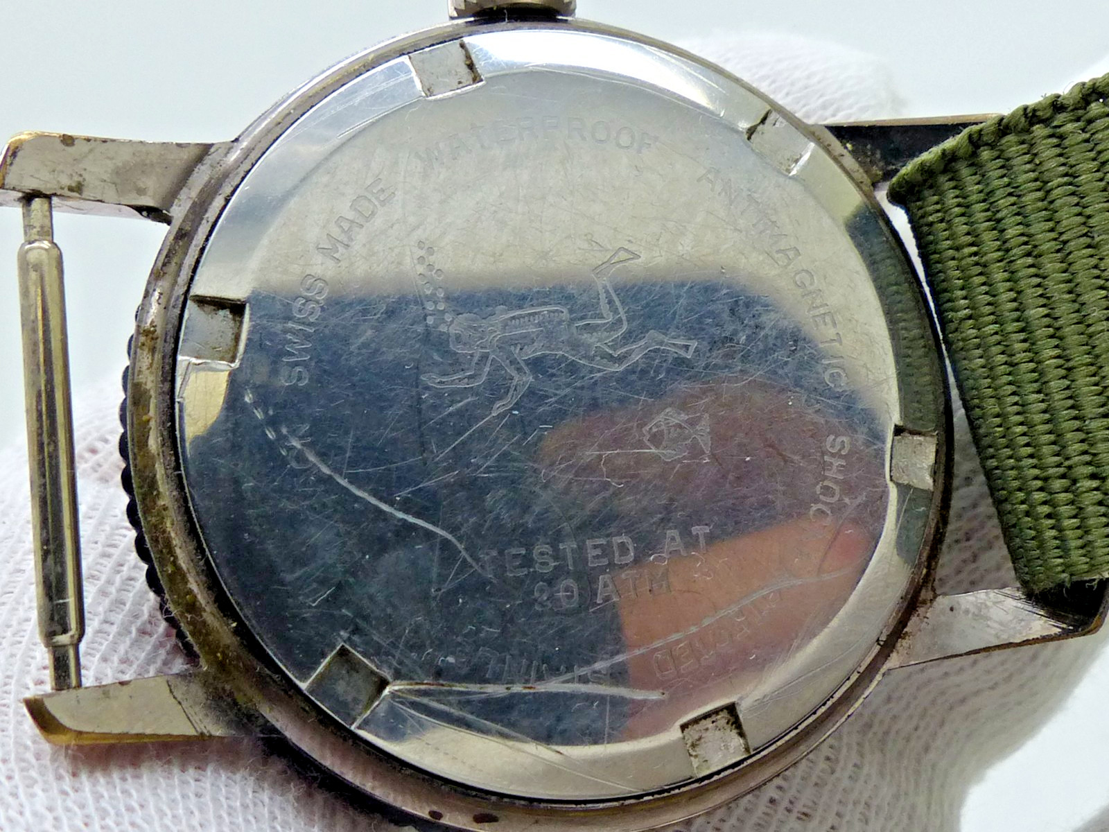 Vintage Ollech & Wajs Selectron Computer – RARE Slide Rule Bezel Wristwatch