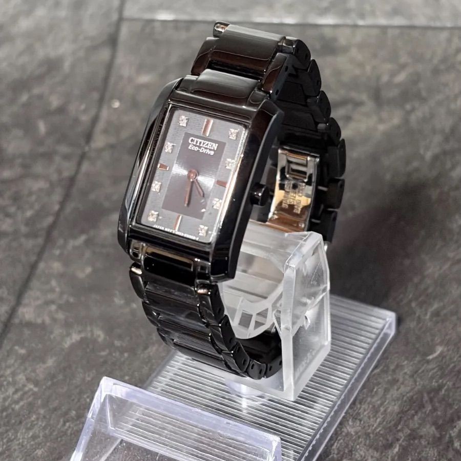 Citizen Eco Drive Watch B023 S077713 Working Black CITIZEN EcoDrive Ladies Solar