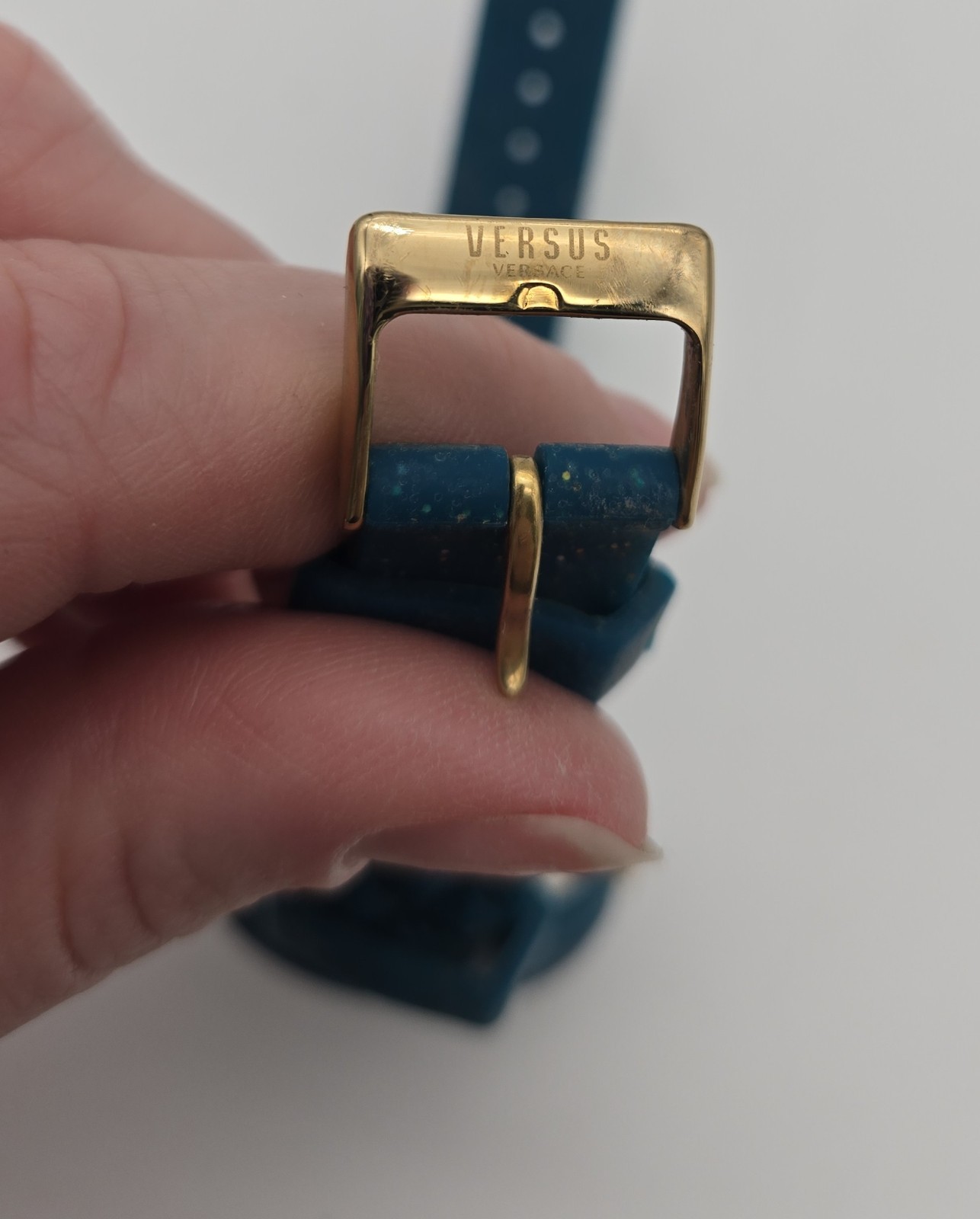 Versace Versus Aqua Glitter Silicone Wome’s Watch