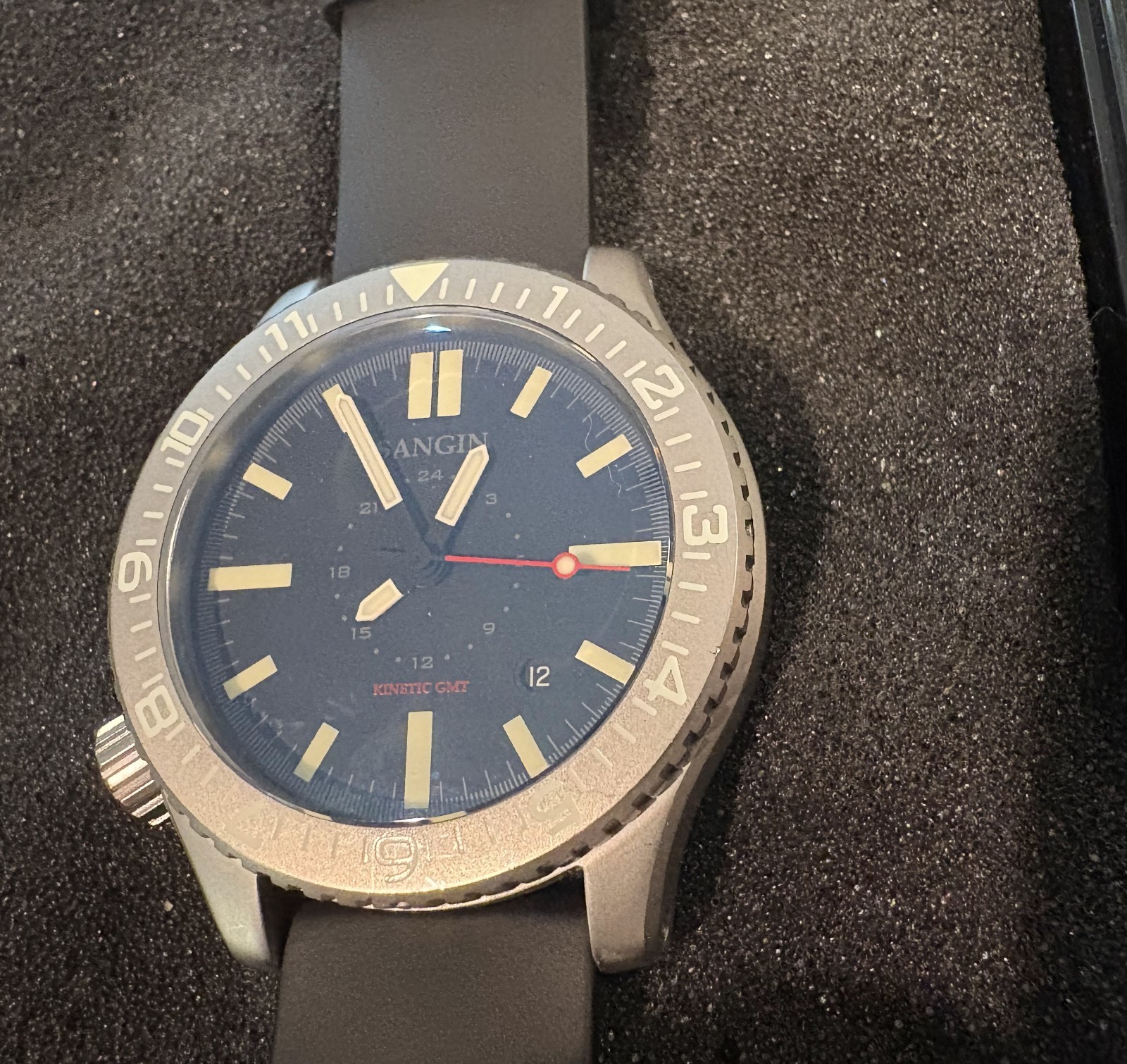 Sangin Instruments Kinetic II Pilot (K2 K2 KII) Stainless Matte watch