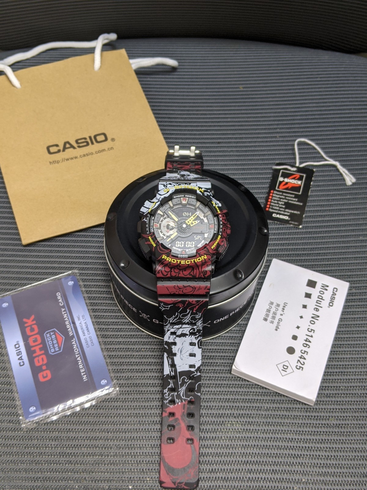 Limited Edition Anime Luffy Sports Watch Men Waterproof Digital Analogue watch