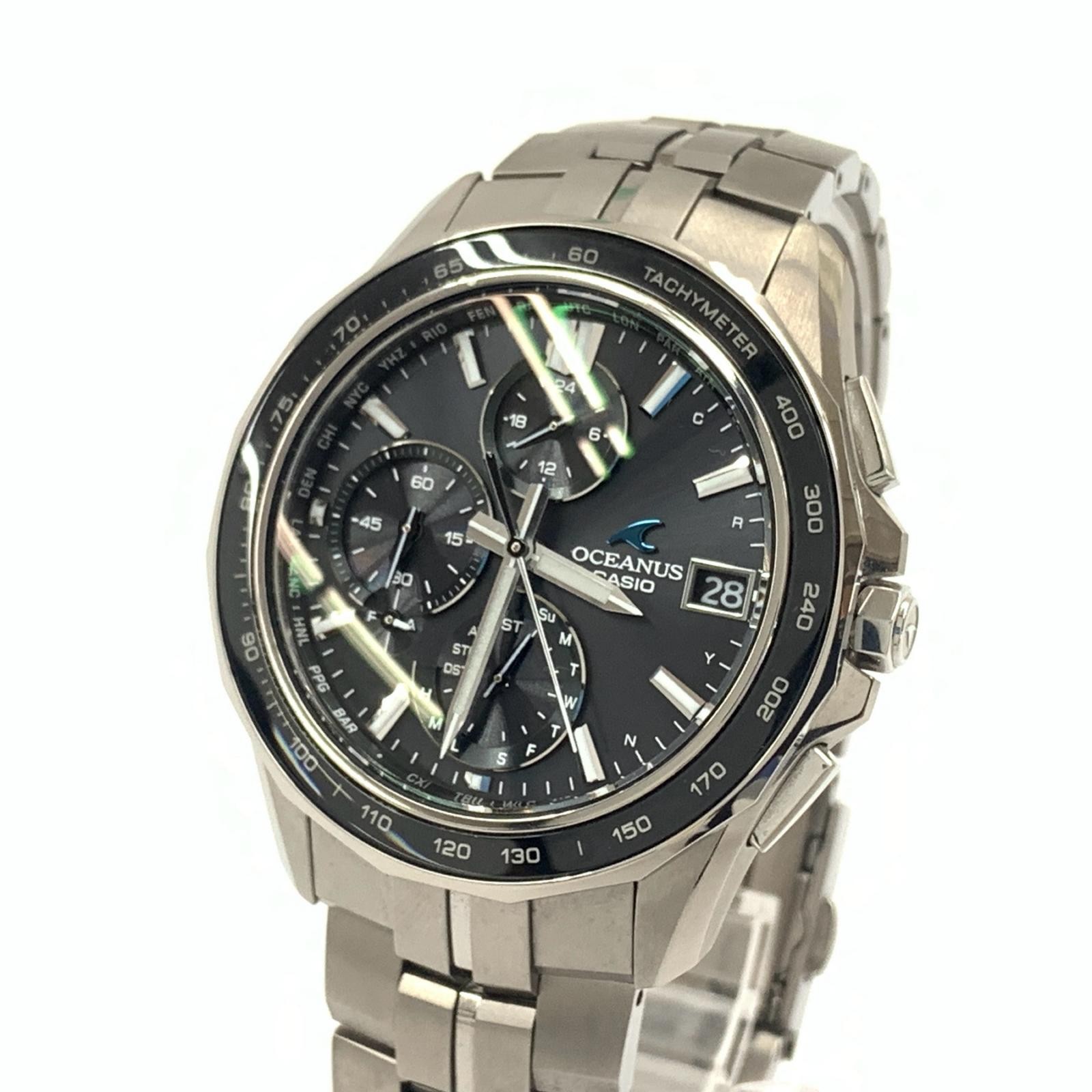 CASIO OCEANUS Manta Series Men’s Solar Powered Radio-Controlled Quartz Watch…
