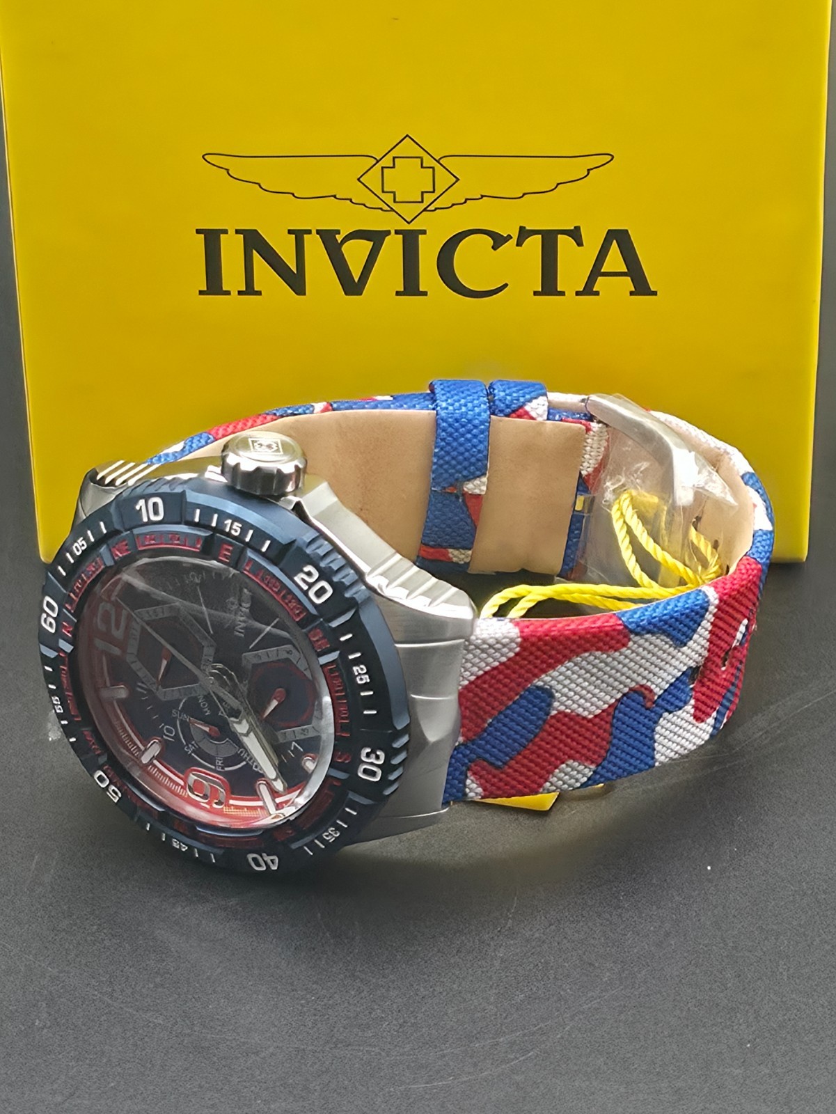 Invicta Coalition Forces Field Test 49MM Red White Blue American Patriot