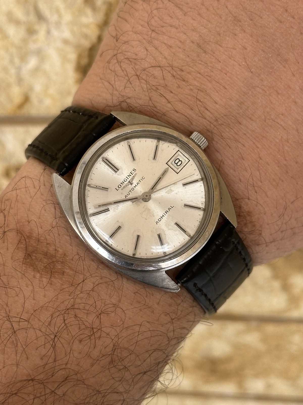 1969 Longines Admiral Automatic Ref 2310 Cal 6651 25J 35mm Swiss Watch Vintage