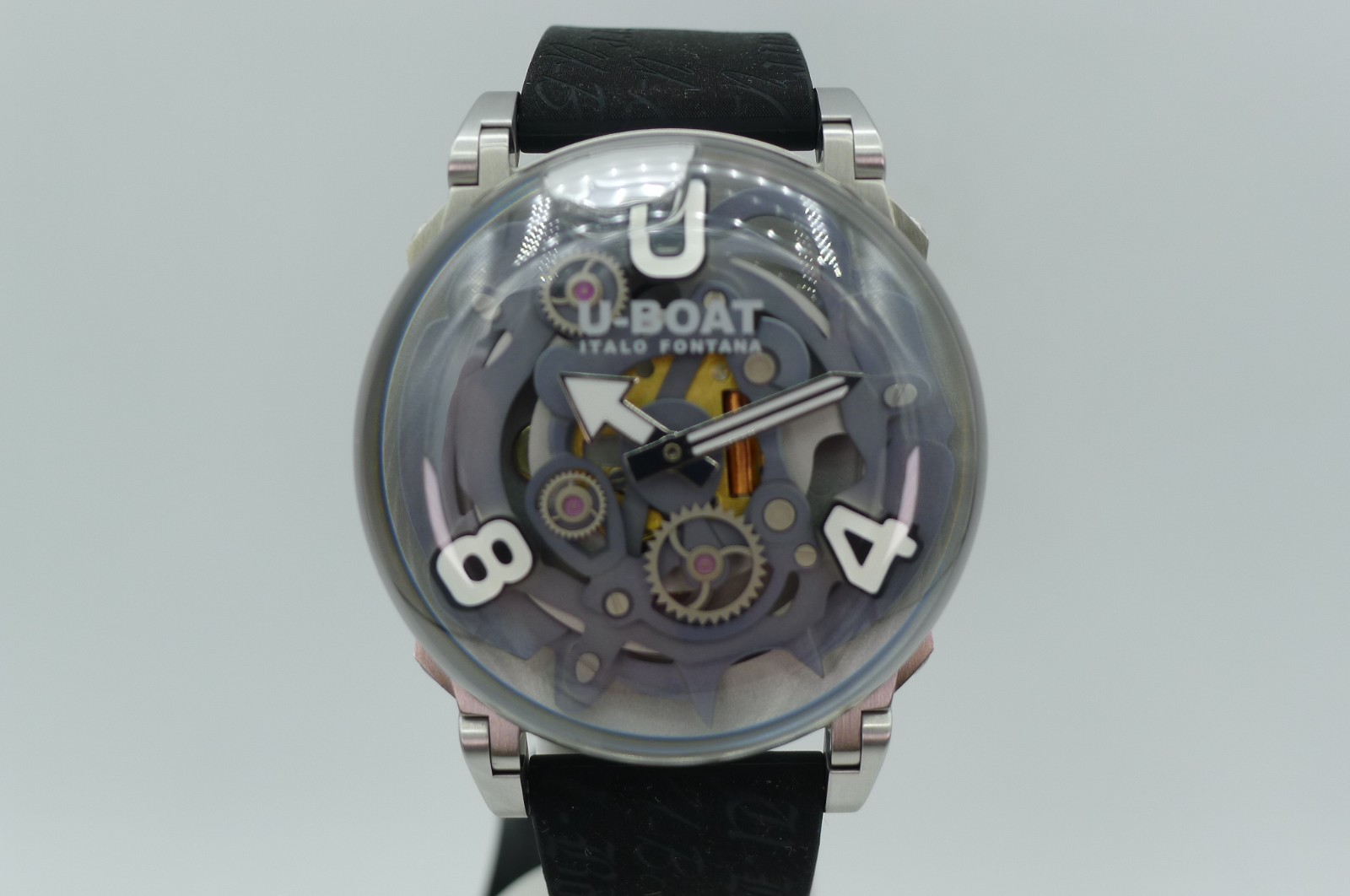 U-BOAT U65 3354 OIL FILLED 50M SKELETON SWISS ITALIAN STEEL 44MM BUBBLE