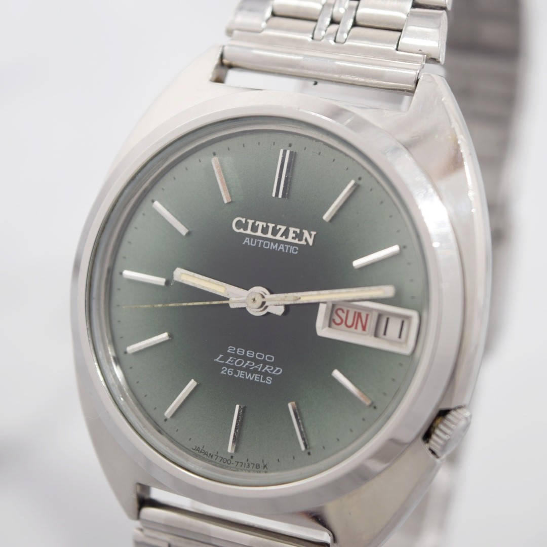 [New Glass] Vintage 1972 CITIZEN LEOPARD 28800 4-770447 Men’s Automatic Watch