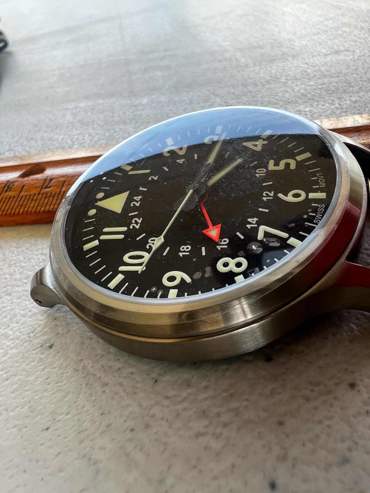 County Comm Maratac 44m Large Titanium GMT Plain Dial Watch Gen 2