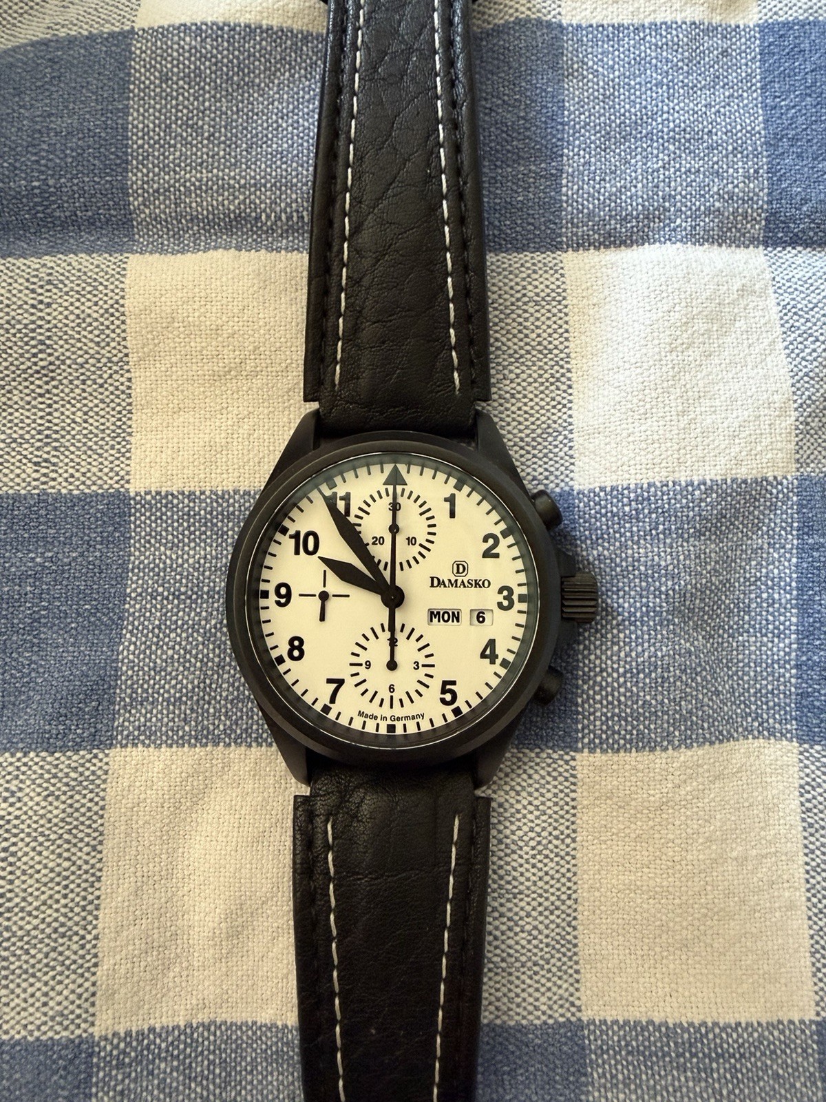 Damasko DC57 Black Automatic Chronograph Watch