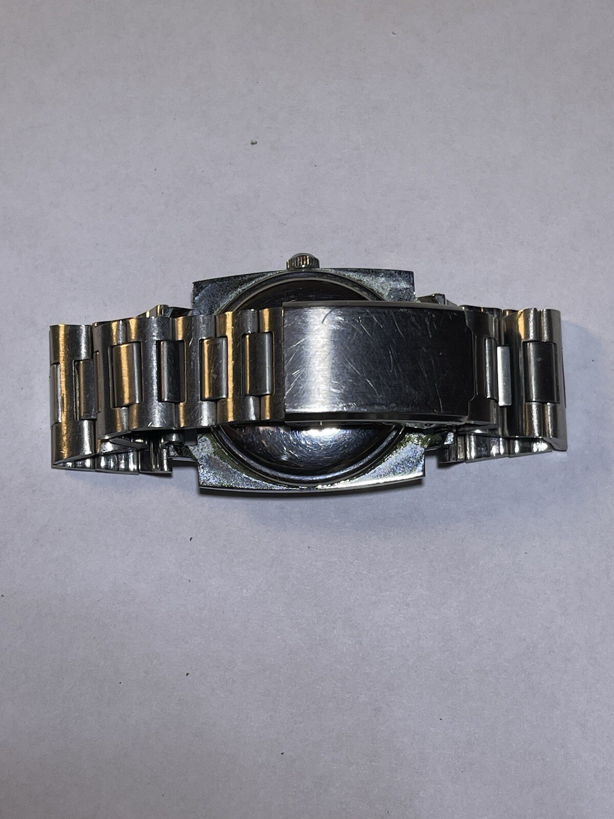 Meister Anker 1960s Auto Silvertone Bracelet Watch 25 Jewels Date- Runs See Note