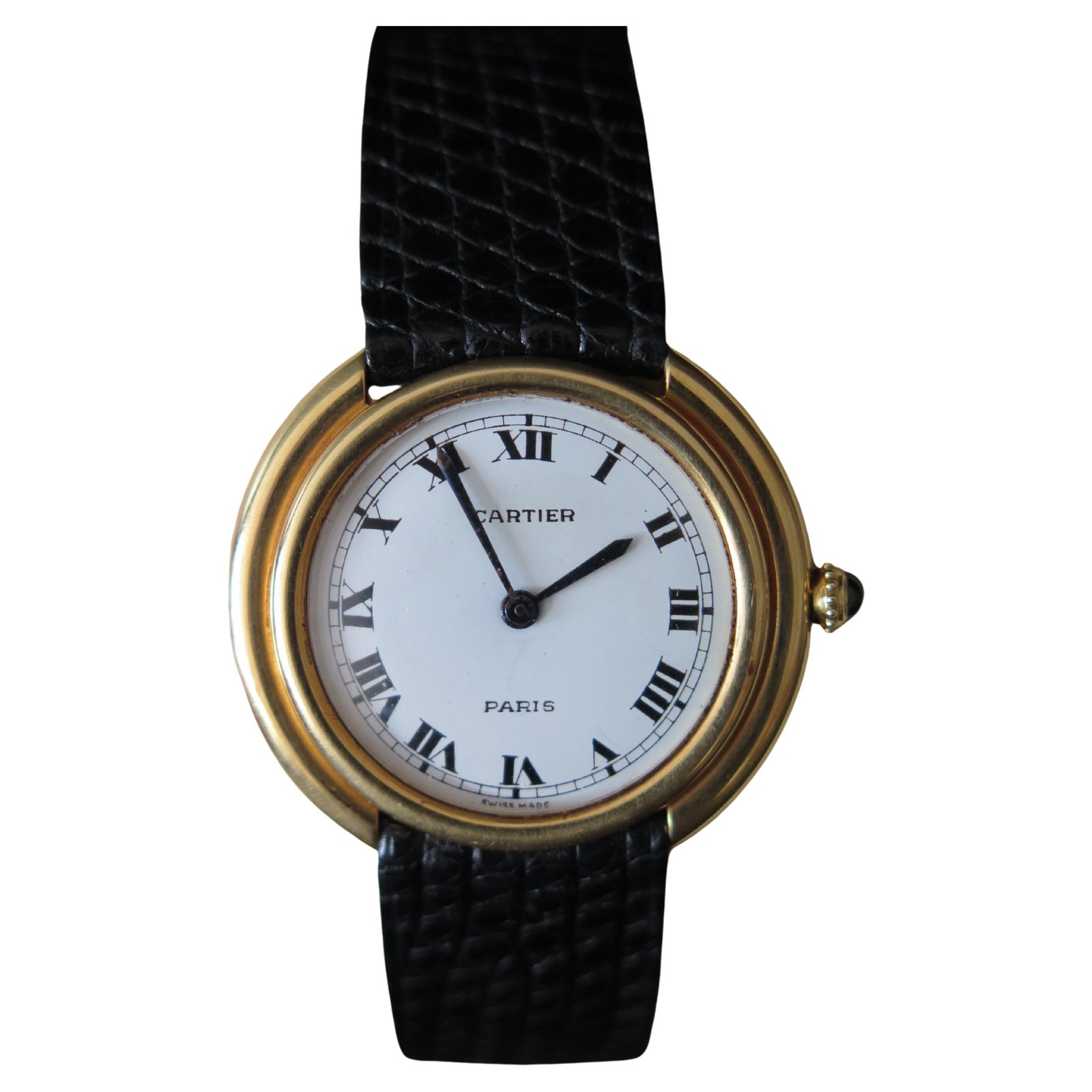 Cartier Paris Vendome Large Automatic Original Deployant Buckle Ca 1970s