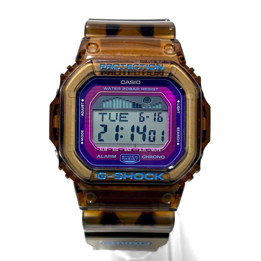 Casio G-Shock GLX-5600B Authentic Used Digital Watch Clear Camouflage Tortoises