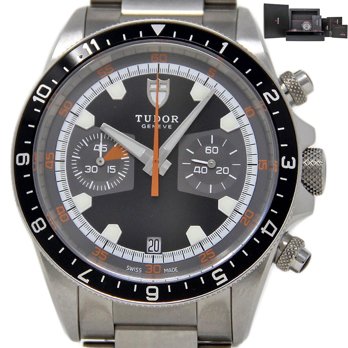 Tudor NEW Heritage 70330 Steel Grey Black BOX FACTORY WARRANTY DATED 2023 #TD3
