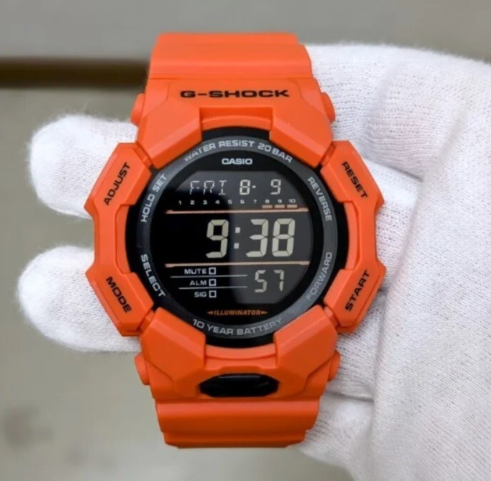 Casio G-Shock GD-010-4D Orange Large Case Long Battery Life Digital Men’s Watch