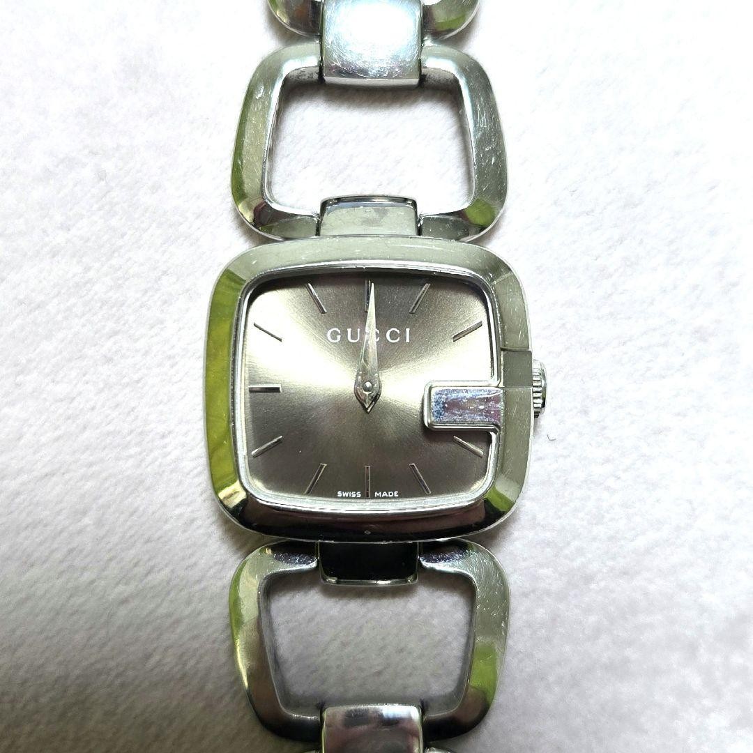 GUCCI G Collection 125.5 Silver Dial Watch Working New Battery from Japan Used