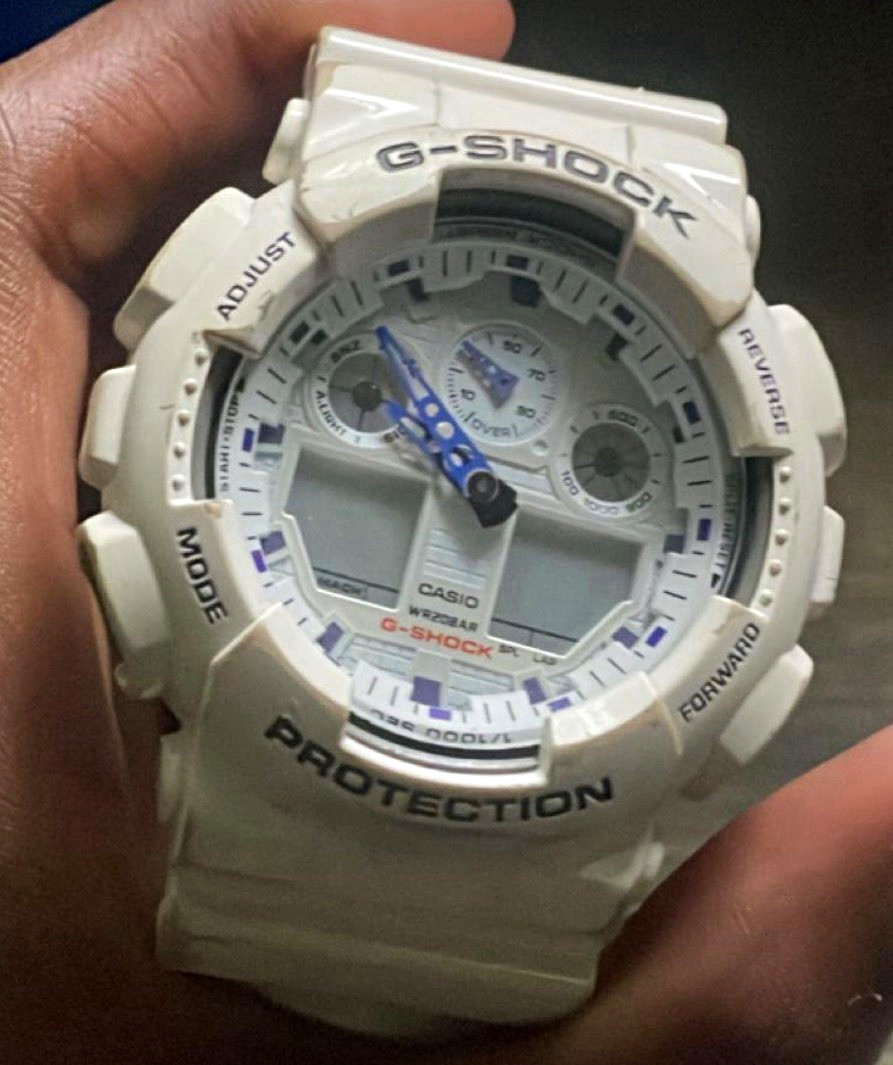 Casio G-SHOCK Protection White Resin Analog-Digital Quartz Watch 200m