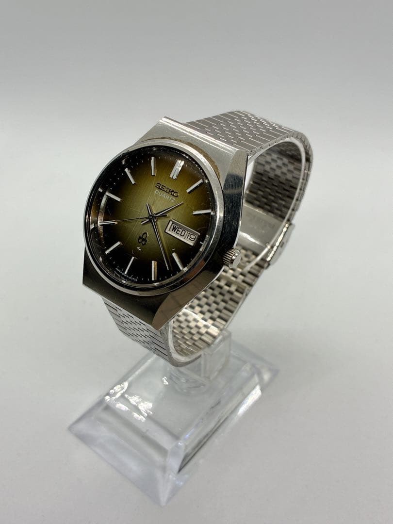 Seiko 0843-8070 Quartz Men’s Watch Missing Battery Cover Used Collector SA621