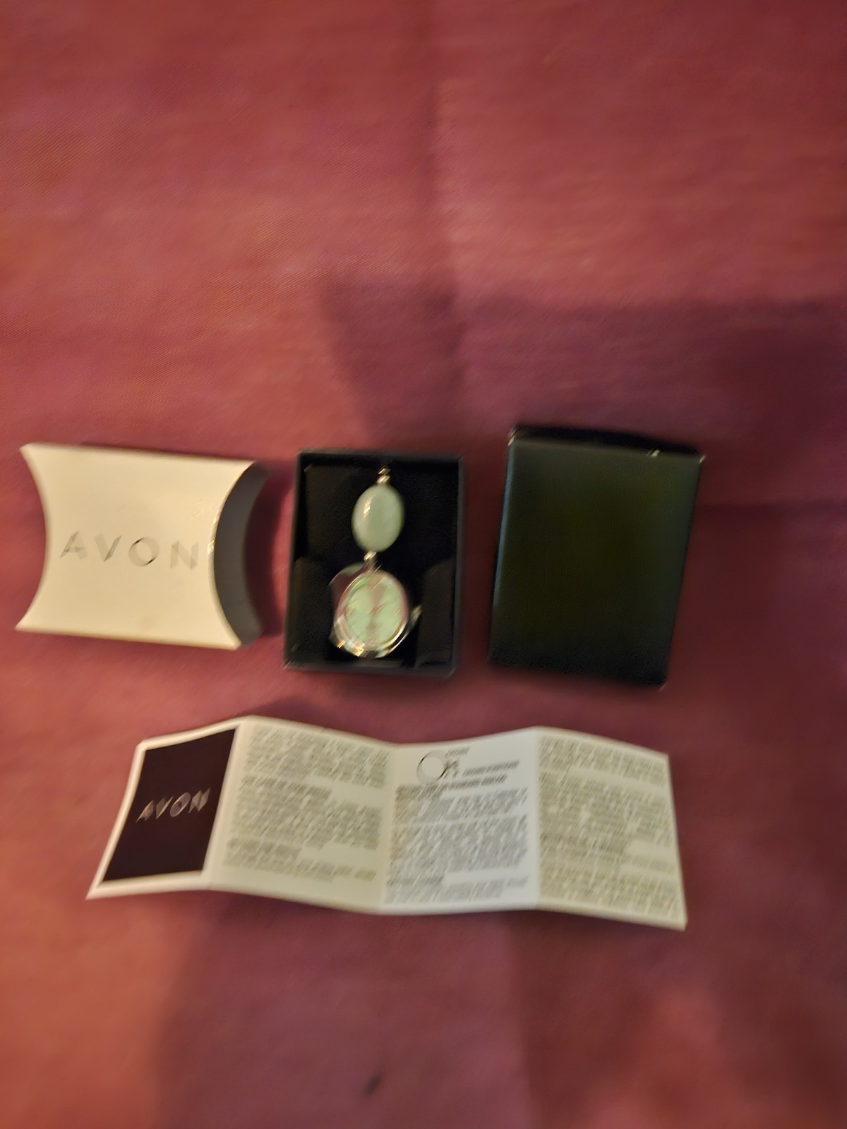 Avon Precious Inspiration Key Clip Watch Women’s Jade Green