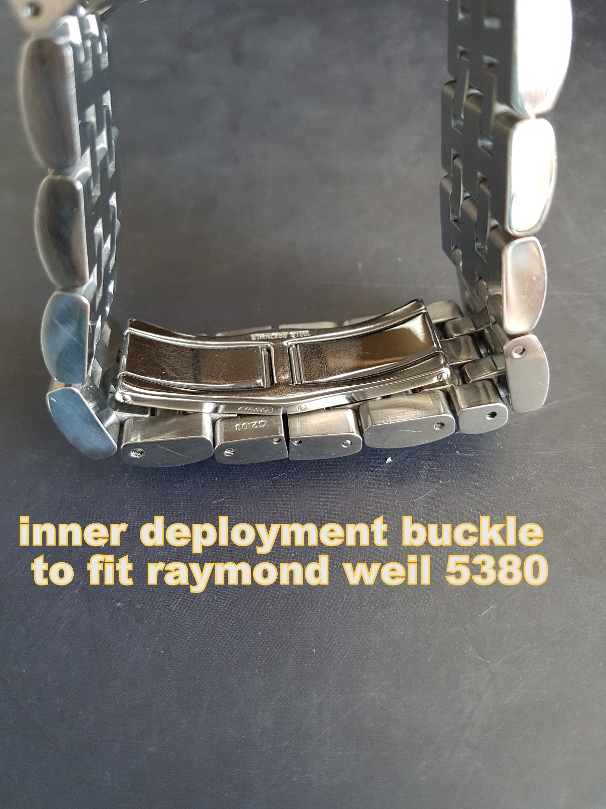 REPLACEMENT DEPLOYMENT BUCKLE CLASP FOR RAYMOND WEIL TANGO 5380 5381