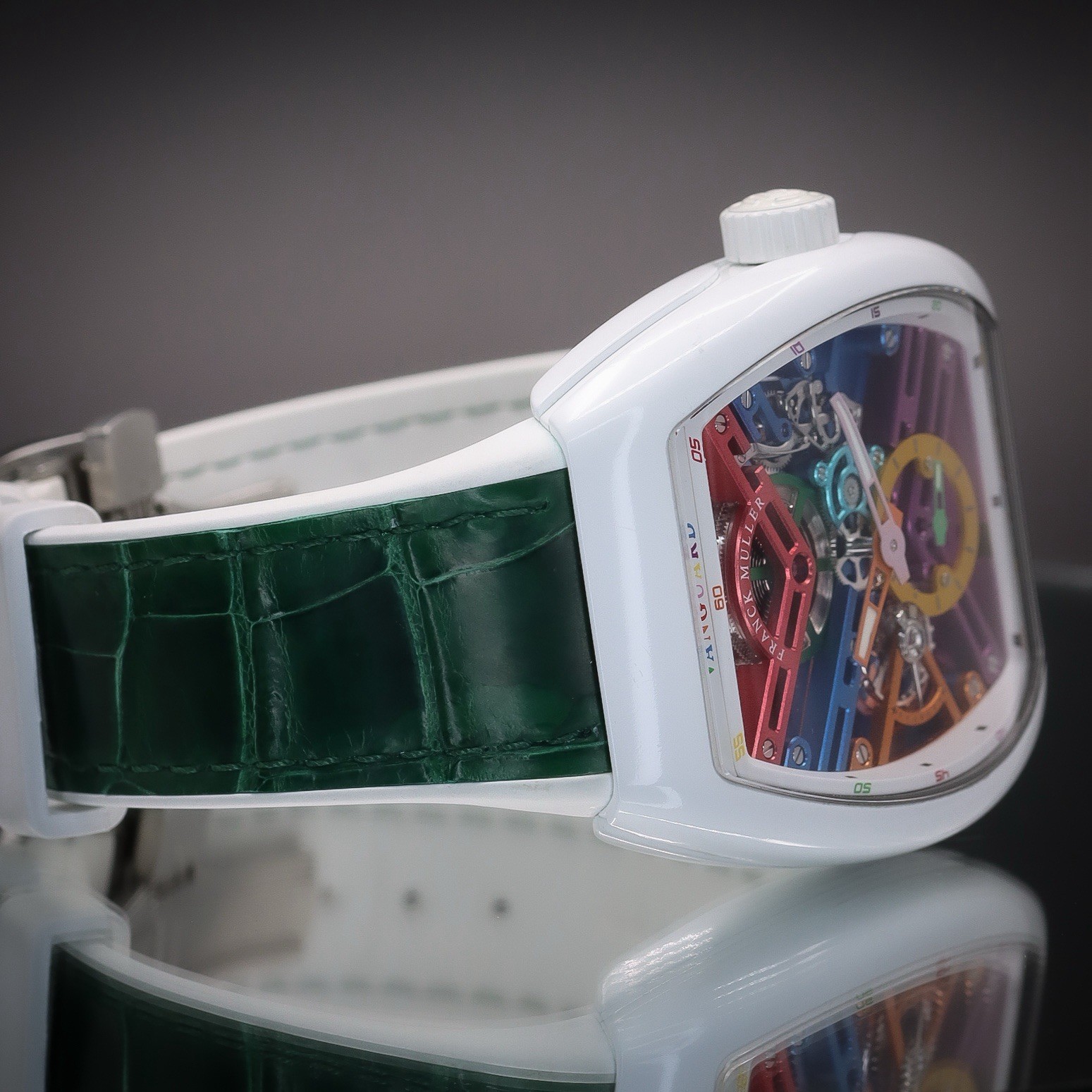 FRANCK MULLER Vanguard 7 Days Skeleton “Colour Dreams” Ceramic/Titanium Full Set