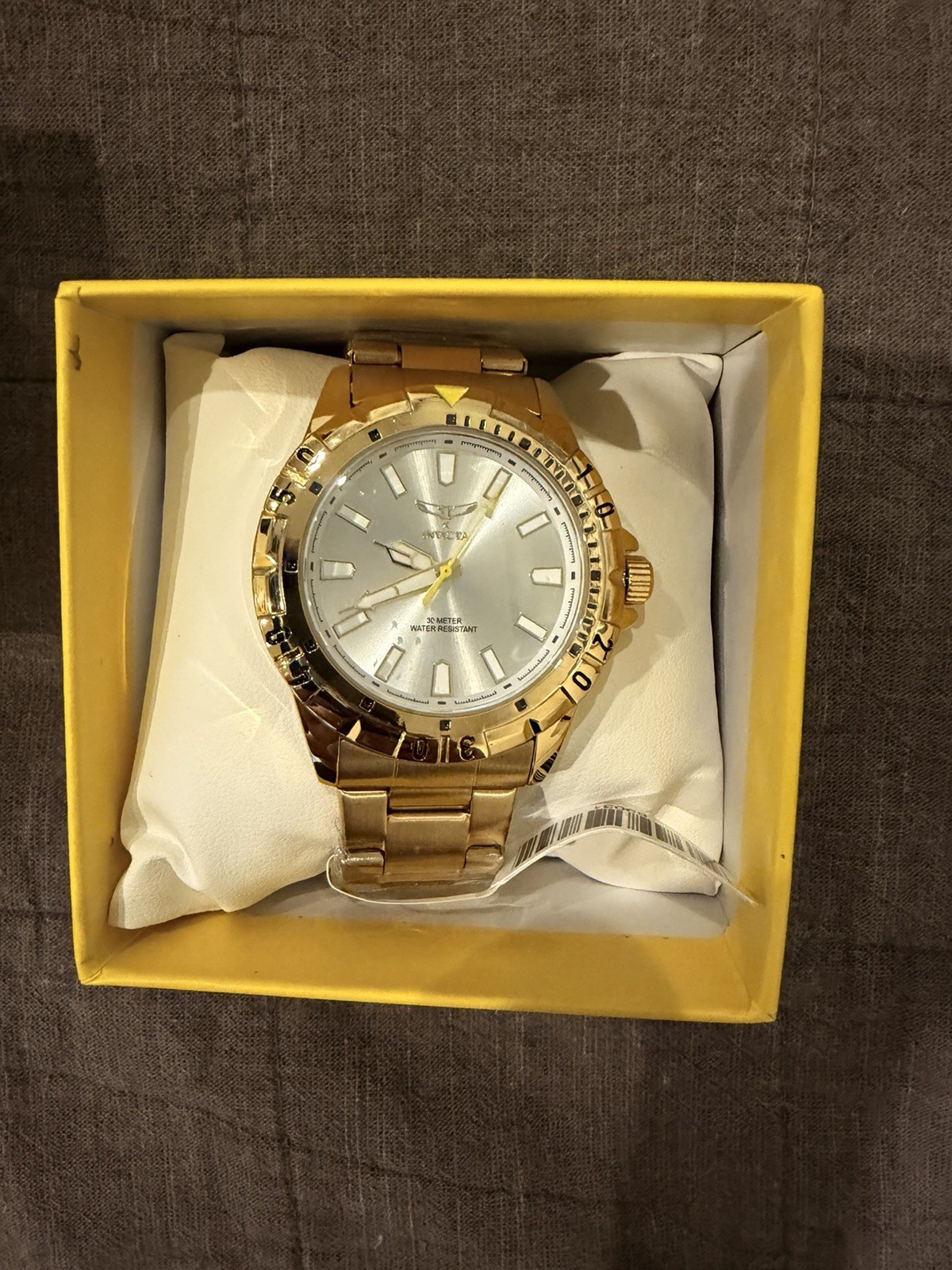 Invicta Specialty I 69031 Men’s 42mm Gold Tone Silver Dial Quartz Watch New
