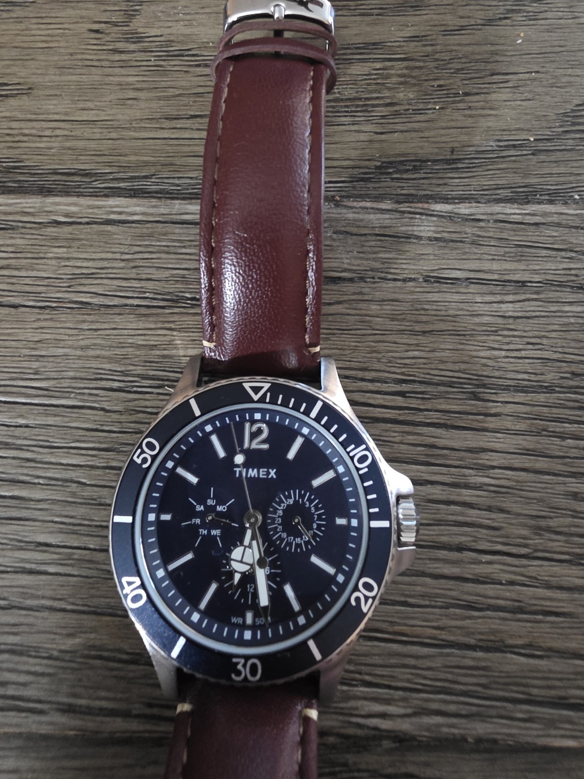 Timex Harborside Multifunction Quartz Blue Dial Men’s Watch-TW2U13000