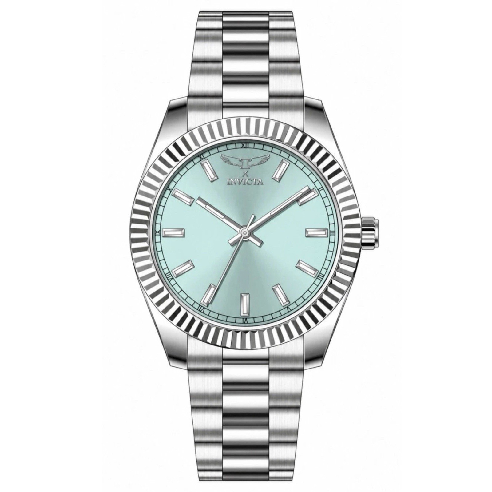 Invicta Specialty Men’s Watch 40mm Metal Silver Light Blue Dial MG68 Quartz