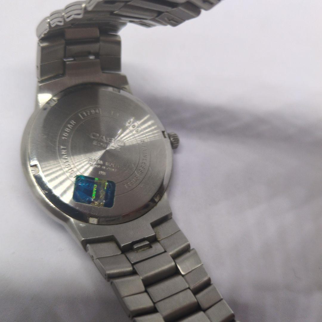 CASIO EDIFICE EF-305 Chronograph, Silver, Quartz, Working Condition