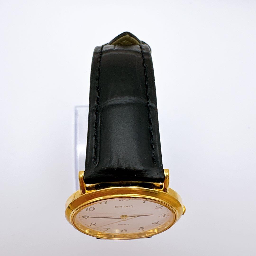 [Working condition, new battery/strap] Seiko Spirit Men’s Watch, Simple Gold