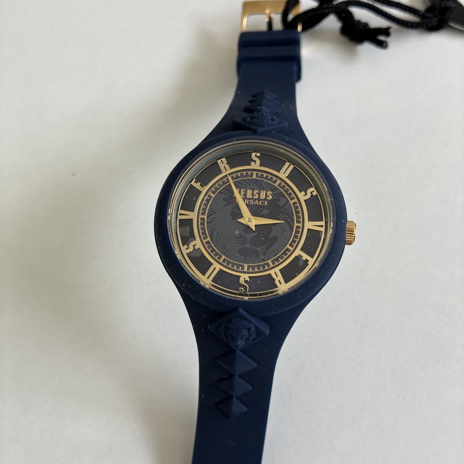 Versus Versace Womens Blue 39mm Strap Fashion Watch