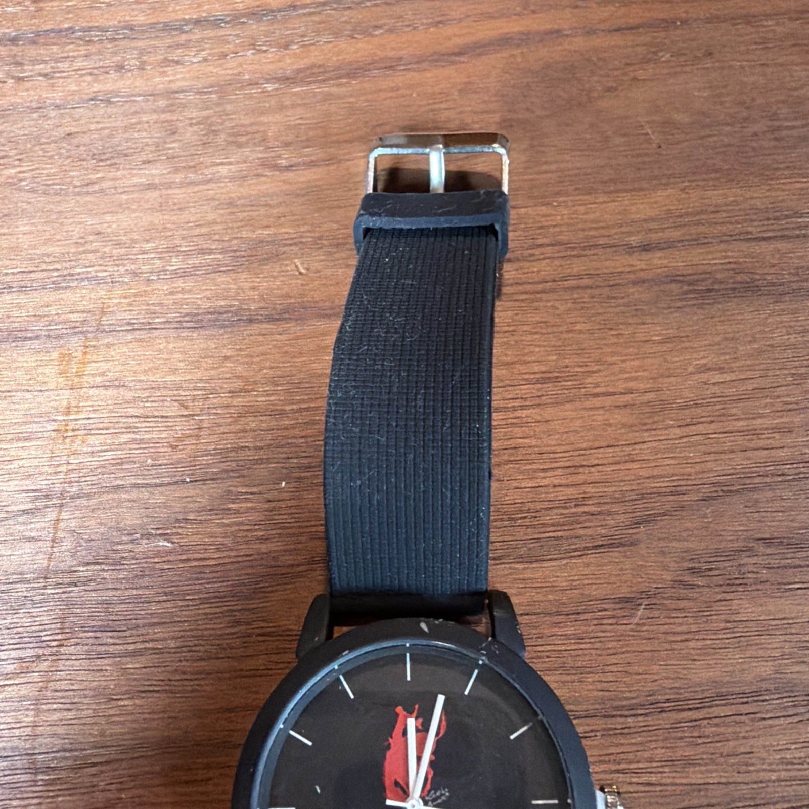 Pendleton Whisky Quartz Watch Men All Black Analog Rubber Band Needs New Battery