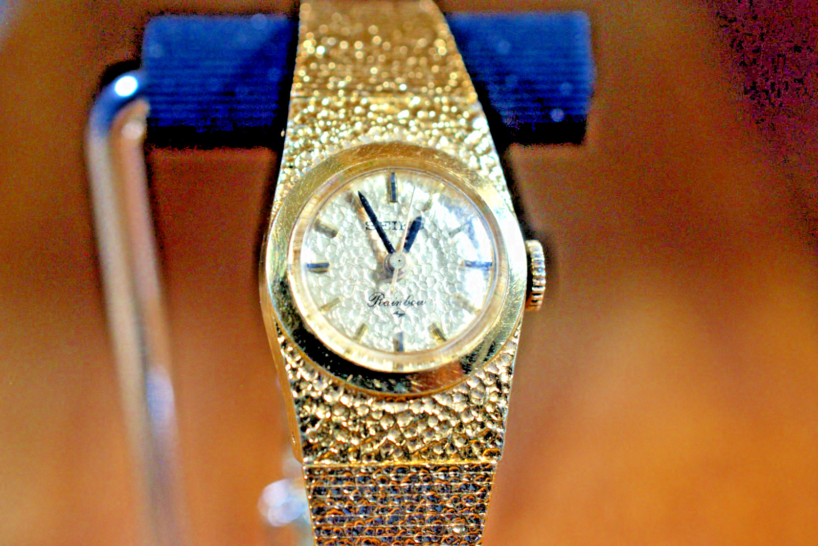 RARE Seiko Rainbow – HONEYCOMB Dial – 17Jewels – 18K Gold Plated – 1972
