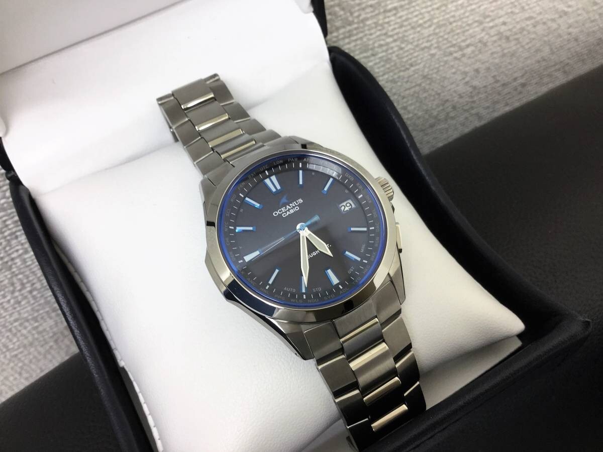 Casio Oceanus OCW-S100-1AJF Radio Solar Titanium Watch (JDM) -New -fast!!