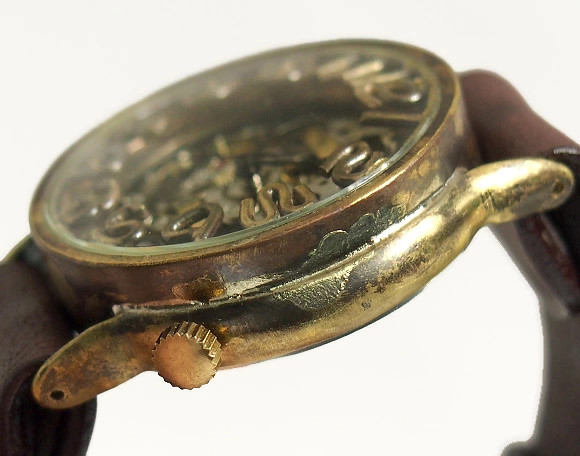 Watanabe Workshop Handmade Watch Automatic Skeleton Jumbo Brass NW BAM022 Watchm