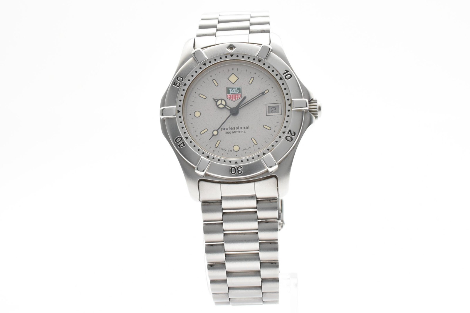 ▶️TAG HEUER 2000 Professional 962.213R Quartz Vintage Gray Dial Men’s Watch