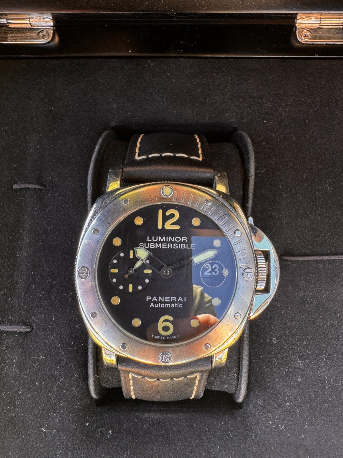 Panerai PAM024 Luminor Submersible F0050/1500 2003 Full Set Papers Extra Straps