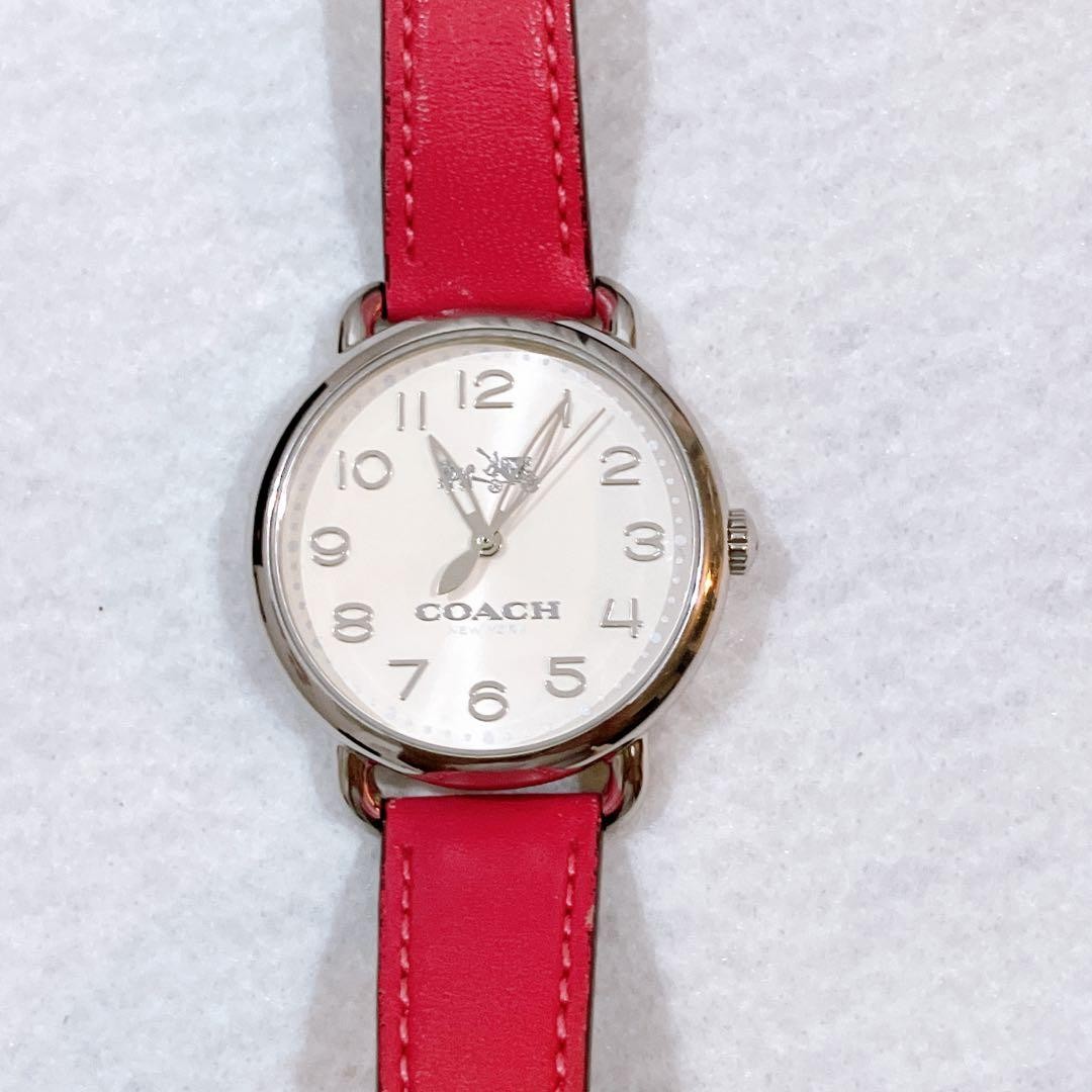 Coach Women’s Watch DELANCY Leather Belt Carriage