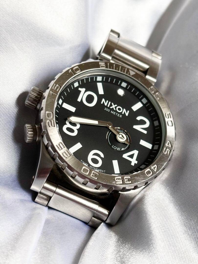 Nixon Watch 51-30 CHRONO Silver / Black SIMPLIFY THE 51-30