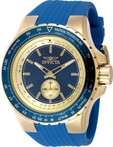 Invicta Men’s 49307 Aviator Quartz Multifunction Blue Dial Watch