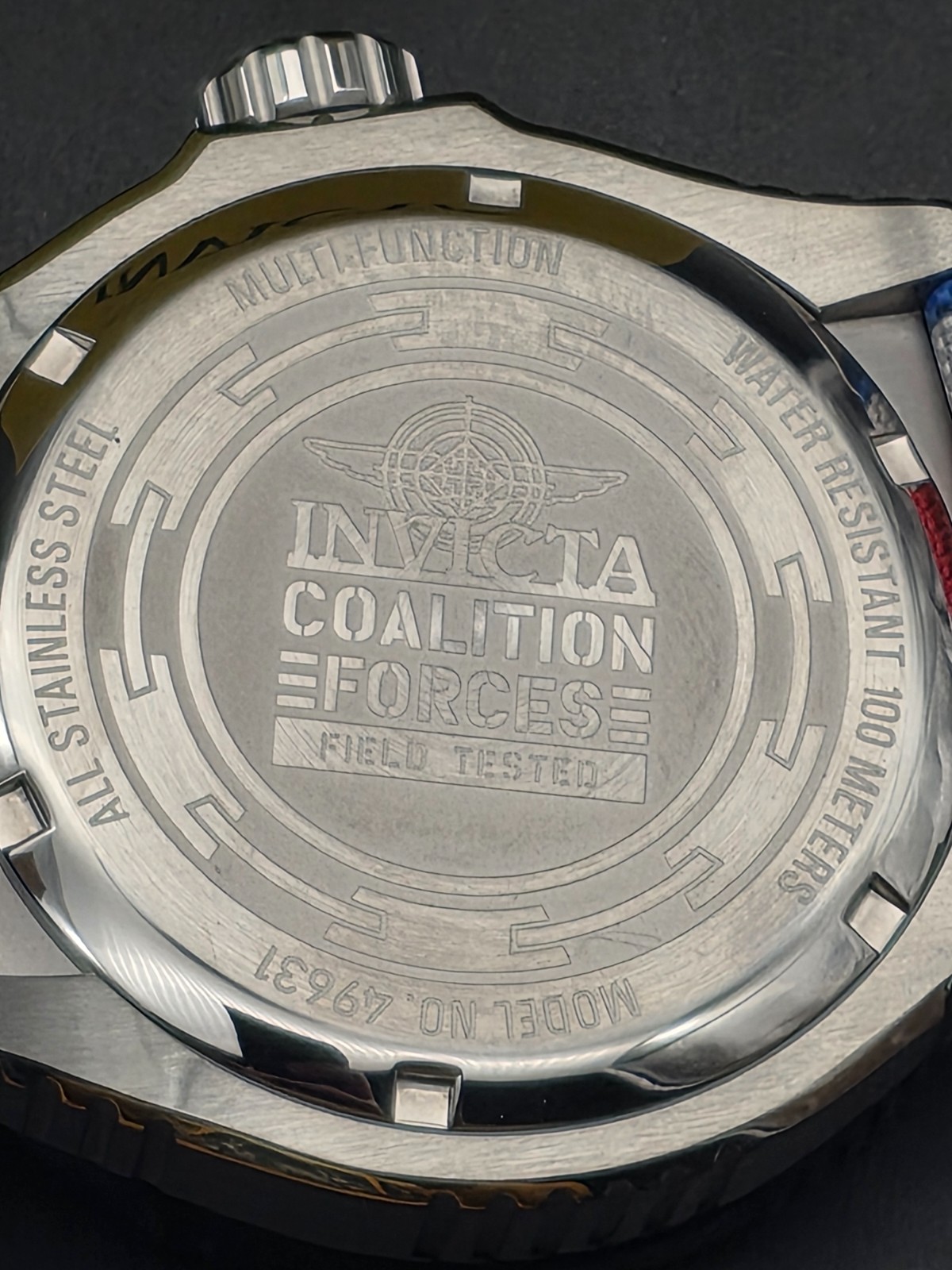Invicta Coalition Forces Field Test 49MM Red White Blue American Patriot