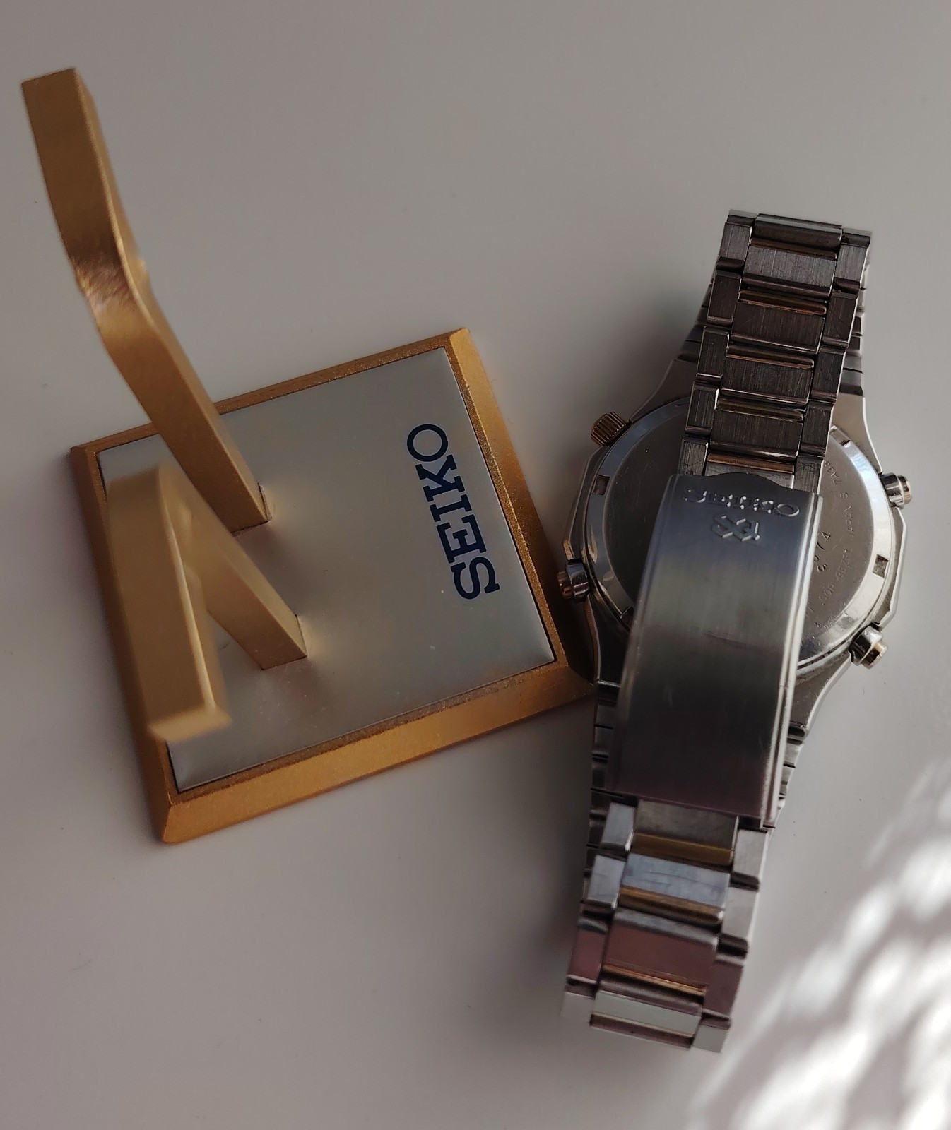 Seiko Chronograph Ref 7a38 702 A Royal Oak Quartz Vintage