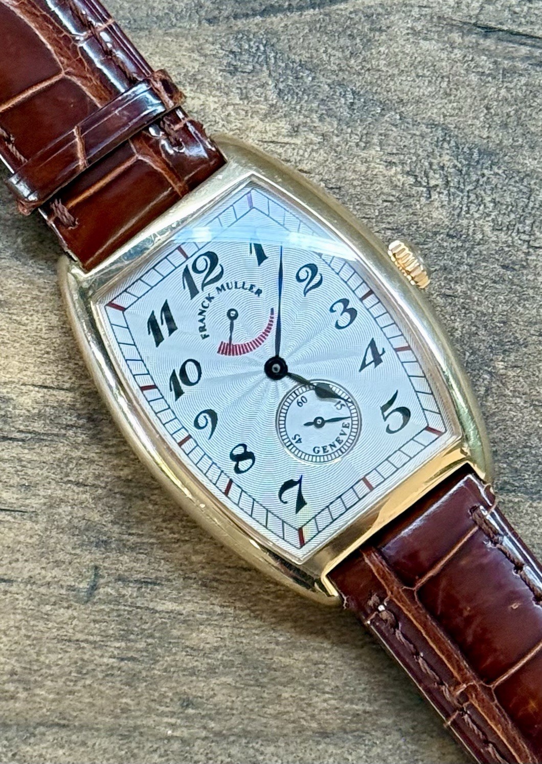 Franck Muller 18k Gold Curvex Master Complications 2852PR Power Reserve 31mm