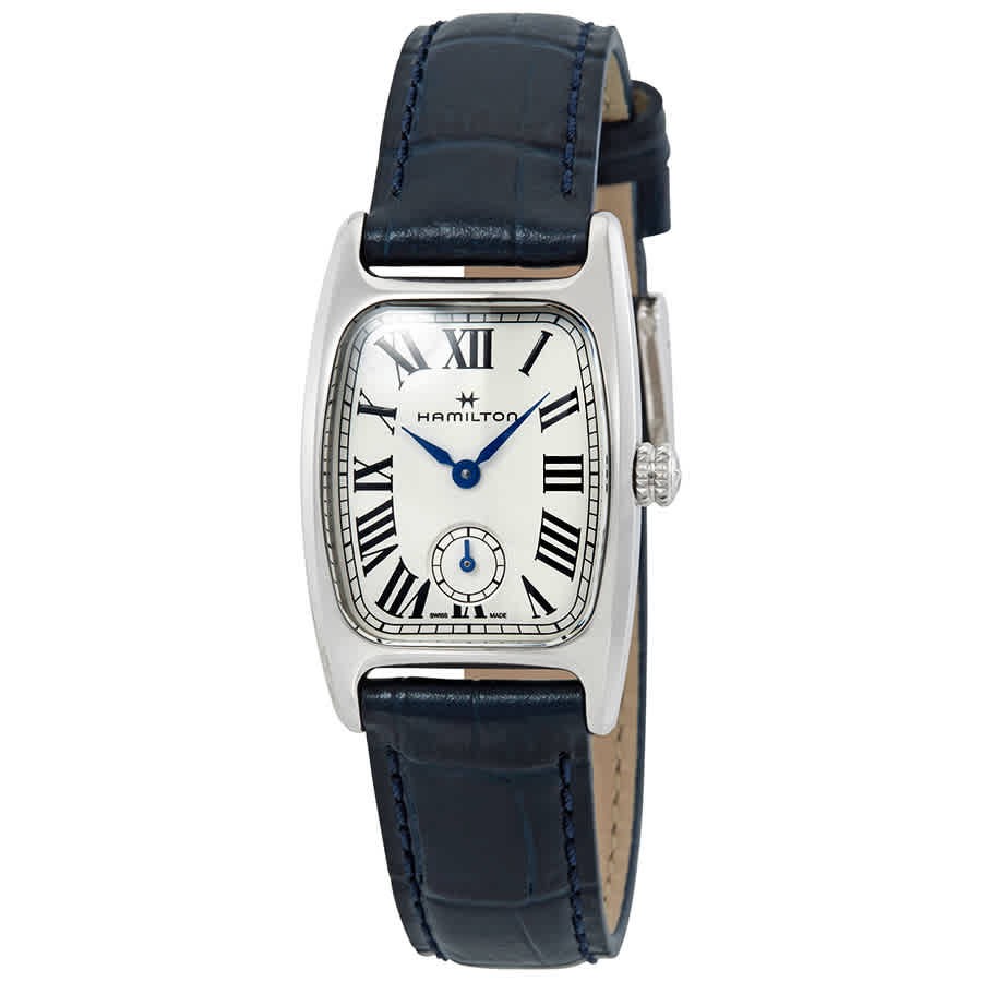 Hamilton Boulton Silver-White Dial Blue Leather Ladies Watch H13321611
