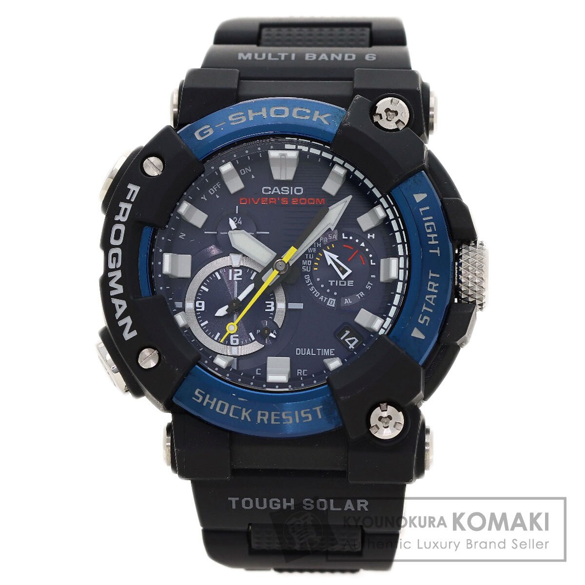 CASIO GWF A1000C 1AJF G Shock Frogman Wristwatch Stainless Resin Men’s Used