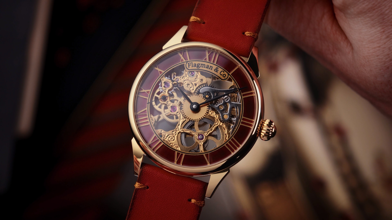 Handmade Skeleton Watch, Artisan watch, Mechanical watch, Unisex watch