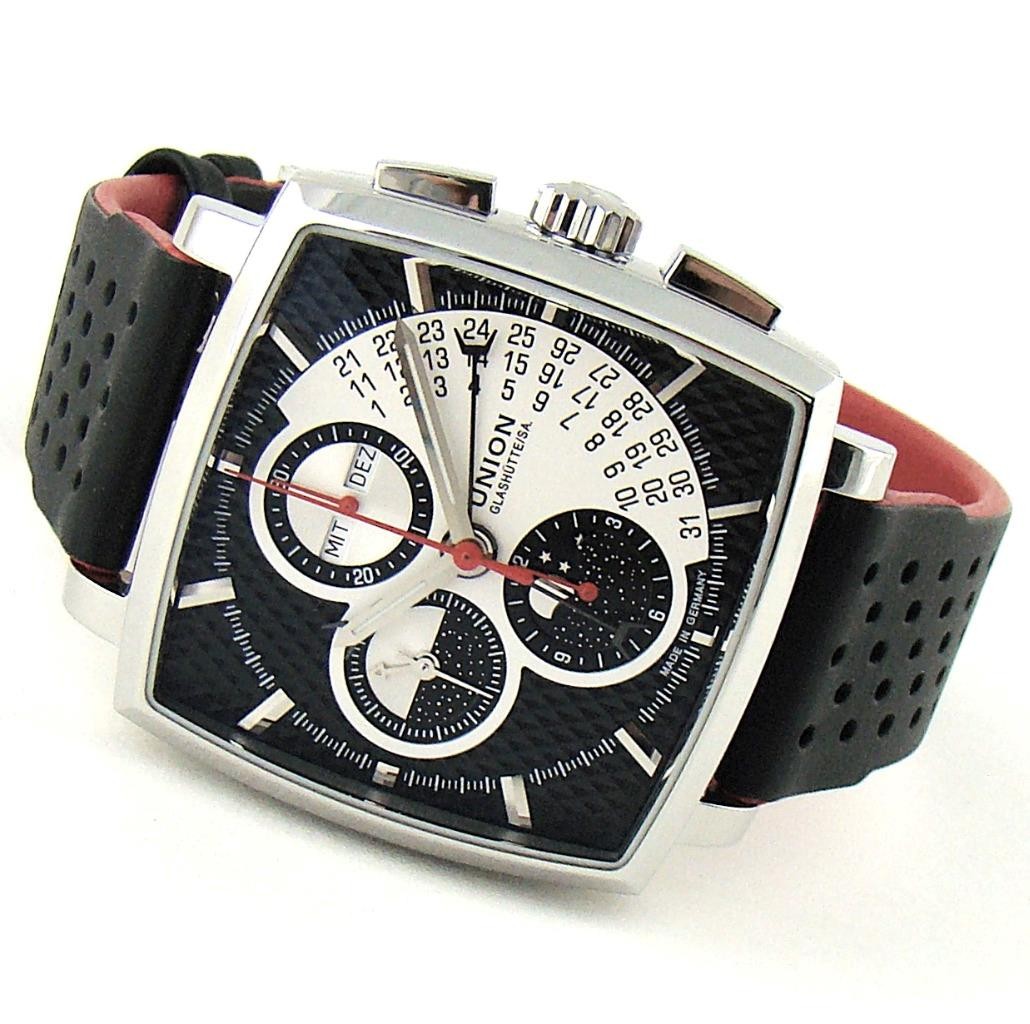 Union Glashutte Averin Chronograph Moonphase 41mm D015.525.16.051.00 Warranty