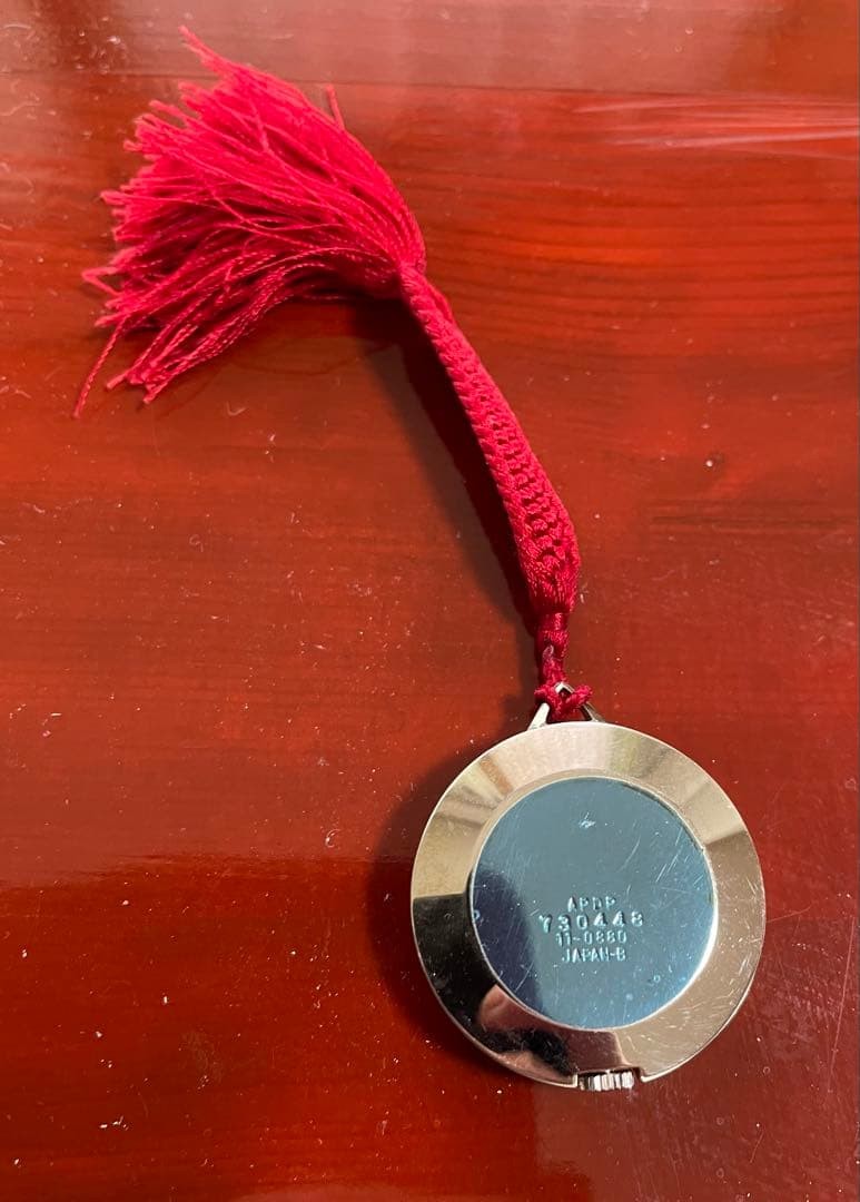 SEIKO Pocket Watch Silver Red
