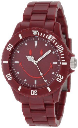 Wave Gear Smiley “Happy Time” WGS-UDRV01 Urban Dark Red Analogue Watch
